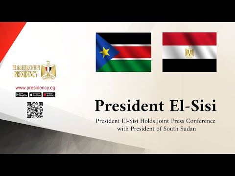 President El-Sisi Holds Joint Press Conference with President of South Sudan