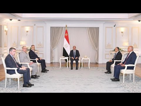 الرئيس عبد الفتاح السيسي يستقبل وزير خارجية جمهورية تركيا
