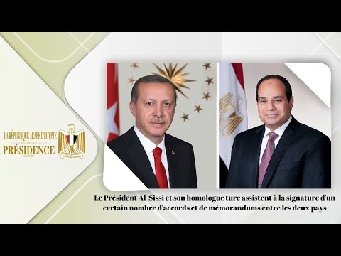 Le Président Al-Sissi tient une conférence de presse conjointe avec le Président turc