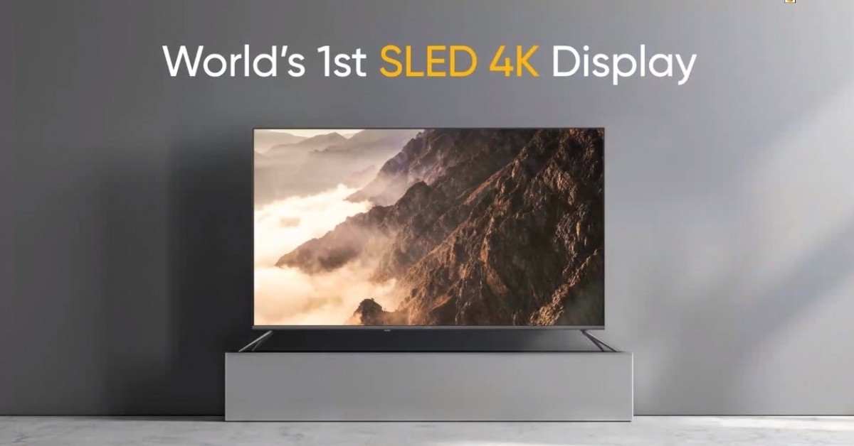 Realme تكشف النقاب رسميًا عن التلفاز الذكي Realme Smart TV SLED 4K 55 00 12