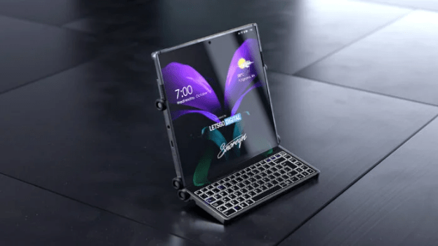 سامسونج تسجل براءة اختراع لنسخة جديدة من الهواتف القابلة للطي Screenshot 2020 10 15 A Samsung Display design patent reveals a third possible foldable form factor from Samsung Gizmochina