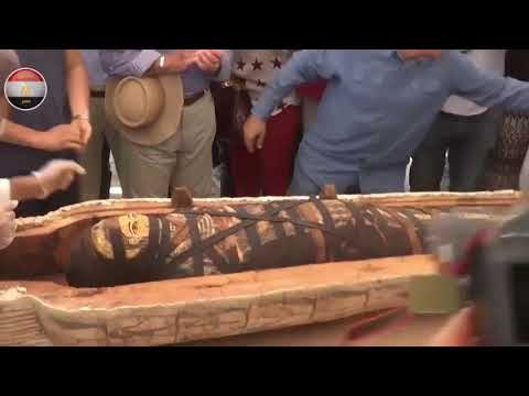 Egypt Discovery of 59 closed wooden coffins inside burial wells hqdefaul 23