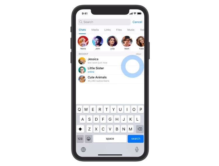 تطبيق تيليجرام يدعم خيارات تصفية البحث والمشرفين المجهولين وأكثر