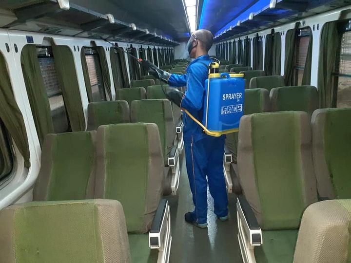 بالصور هيئة السكك الحديدية تواصل اتخاذ كافة الإجراءات الاحترازية اللازمة لمواجهة فيروس كورونا حيث تواصل 36269