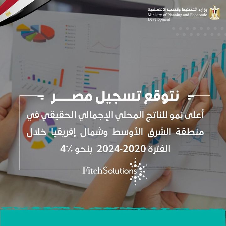 فيتش سوليوشنز | نتوقع تسجيل مصر أعلى نمو للناتج المحلي الإجمالي الحقيقي في منطقة الشرق الأوسط وشمال إفريقيا 64610