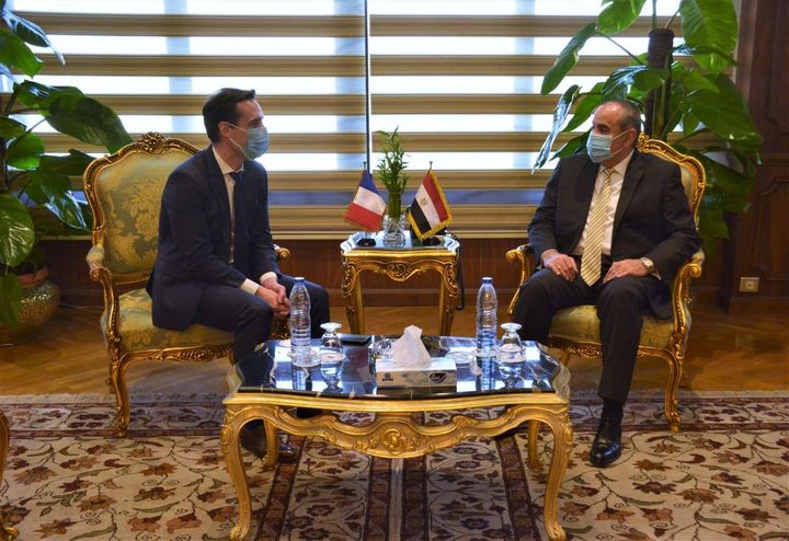 وزير الطيران المدنى يلتقى وزير النقل الفرنسى القاهرة فى 23 نوفمبر 2020 استقبل الطيار محمد منار وزير الطيران 72862