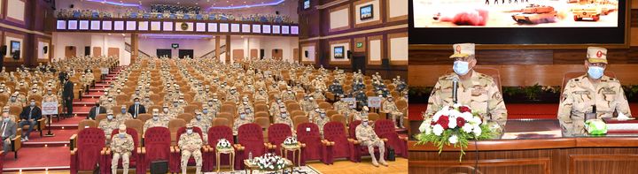 الفريق أول / محمد زكى القائد العام للقوات المسلحة وزير الدفاع والإنتاج الحربى يلتقى مقاتلى الجيش الثالث 90555
