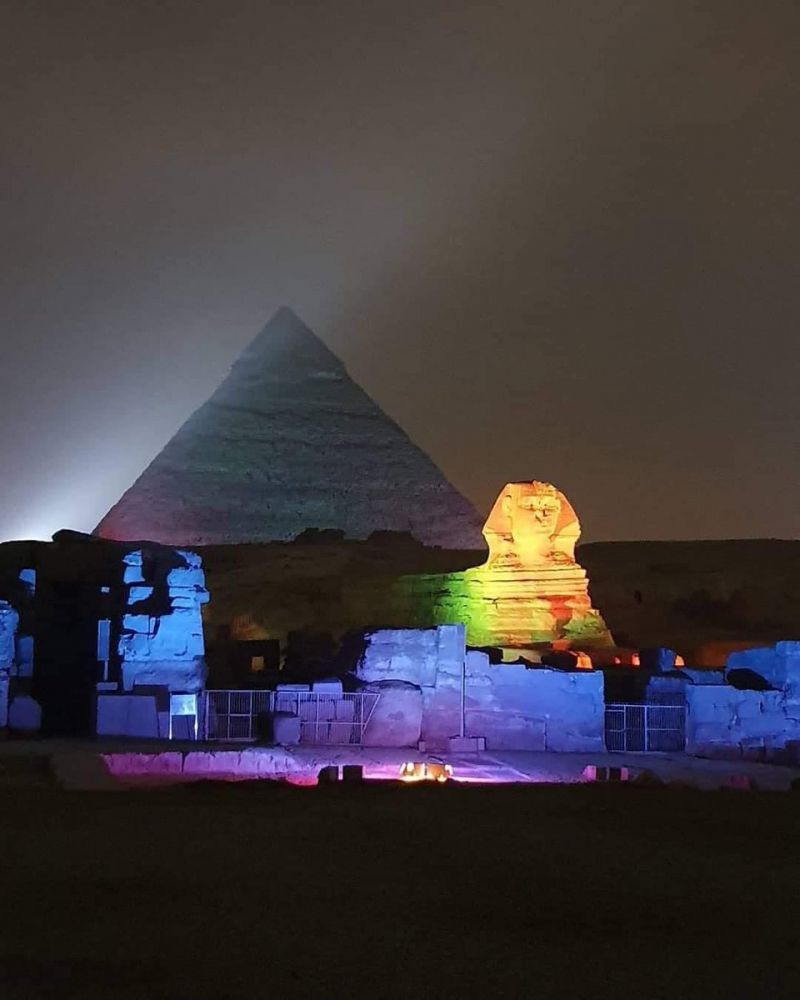 عرض الصوت والضوء من الأهرامات .. قمة الابداع والجمال .. صور light sound pyramids 3 1