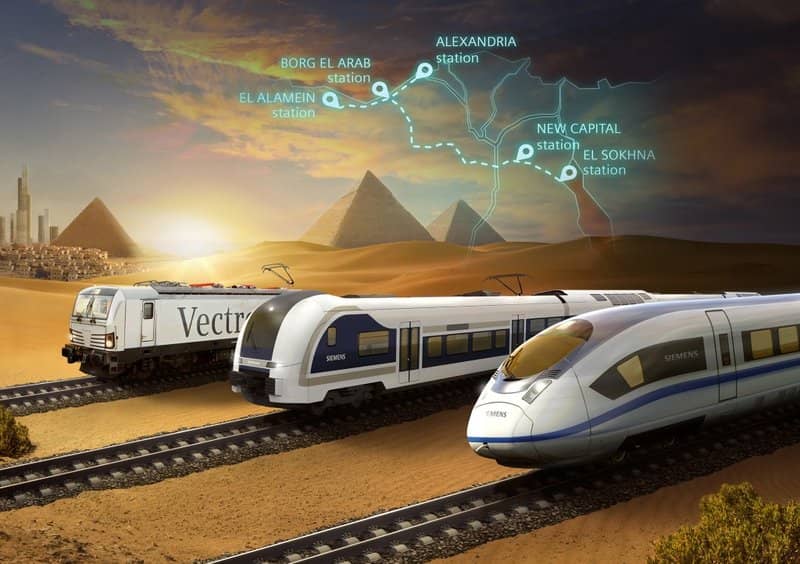 siemens electric train egypt