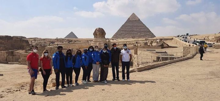 جولة سياحية بالأهرامات لبعثتي التشيك والهند على هامش كأس العالم للرماية 43850