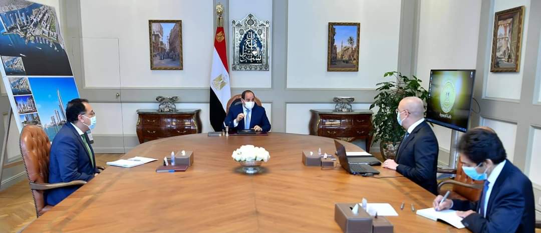 الرئيس عبد الفتاح السيسي، يتابع الموقف التنفيذي للمشروعات بكل من مدينة المنصورة الجديدة، ورشيد الجديدة، Eu7iwrlWgAIhJpr