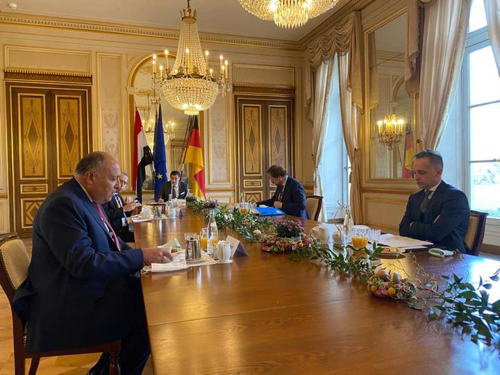 وزير الخارجية يلتقي نظيره الألماني على هامش زيارته الحالية إلى باريس ـ التقى وزير الخارجية سامح 35976