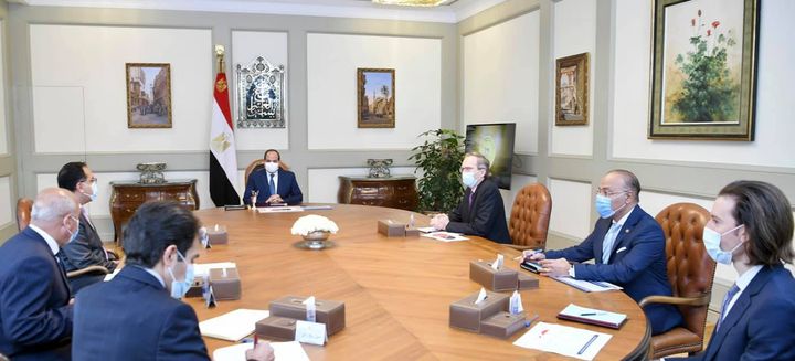 استقبل السيد الرئيس عبد الفتاح السيسي اليوم السيد هنري بوبار لافارج، رئيس مجموعة ألستوم الفرنسية، وذلك 58812