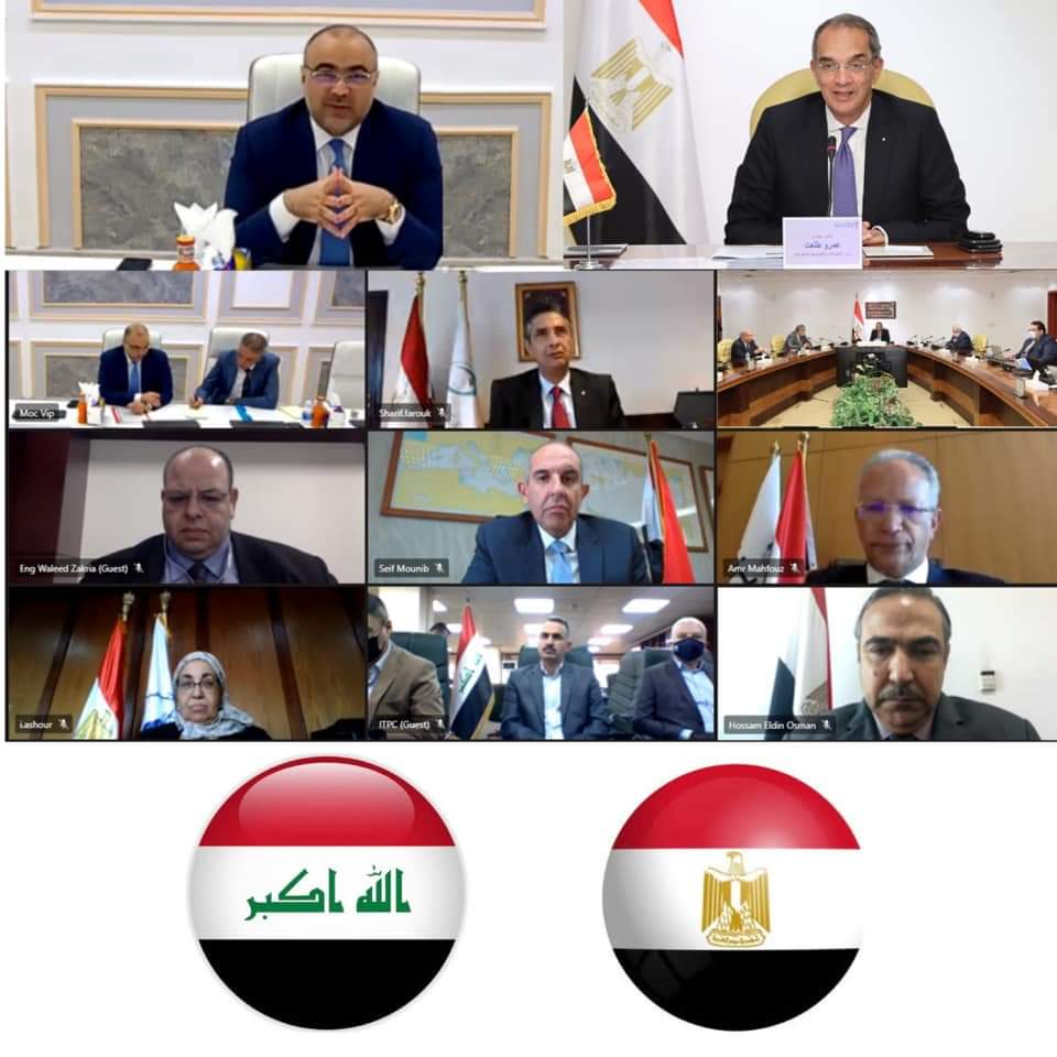 اجتمع الدكتور عمرو طلعت، وزير الإتصالات وتكنولوجيا المعلومات، مع المهندس أركان شهاب الشيبانى، وزير EveoLmhXcAQn5ES