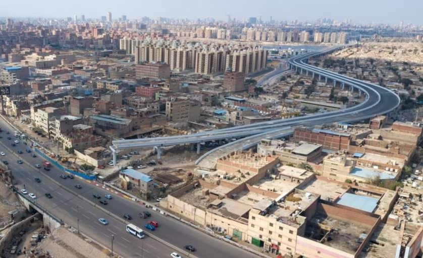 تقاطع محور الحضارات ( كوبرى الخيالة ) مع الطريق الدائرى حول القاهرة الكبرى، ويظهر مشروع اسكان ارض الخيالة EvlEPcgXEAAbZtg