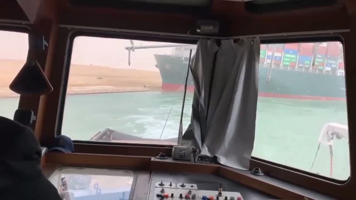 The Chairman of the Suez Canal Authority, follows up the rescue work and the floatation procedures of the giant container ship EVER GIVEN nkFLq 4dI wmJjTK