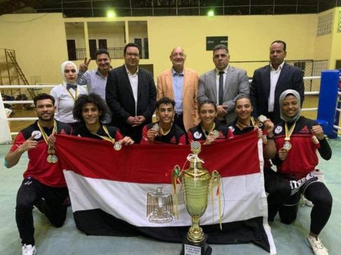 سفير مصر في الكاميرون يستقبل بعثة المنتخب القومي للكيك بوكسينج ------ استقبل السفير مدحت المليجي، سفير مصر 23950