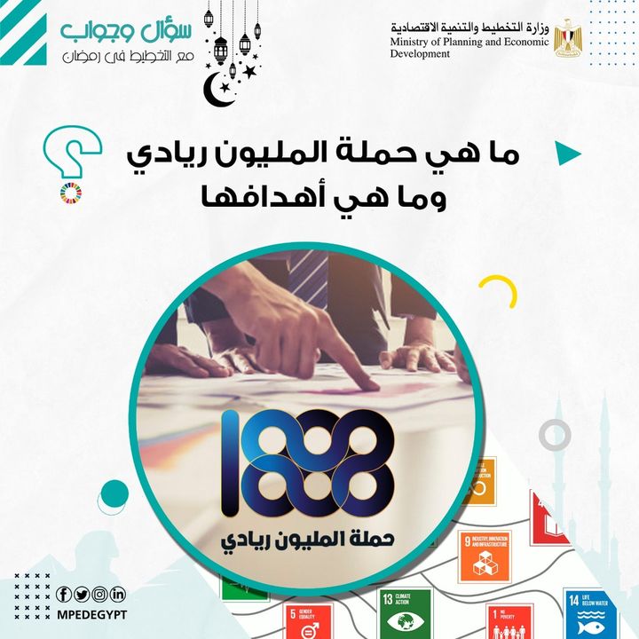 سؤال وجواب مع التخطيط في رمضان ⁉️ ⭕ ما هي حملة المليون ريادي وما هي أهدافها؟ - حملة المليون ريادي هي 69604