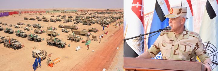 الفريق / محمد فريد رئيس أركان حرب القوات المسلحة يشهد مشروع مراكز قيادة خارجى (إعصار62) الذى تنفذه إحدى تشكيلات 81227