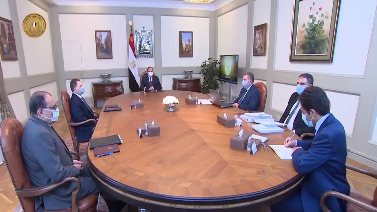 الرئيس عبد الفتاح السيسي يتابع جهود حصر الأصول غير المستغلة بقطاع الأعمال العام، خاصةً مساحات الأراضي، Hcn hgK5lQsyLtNp