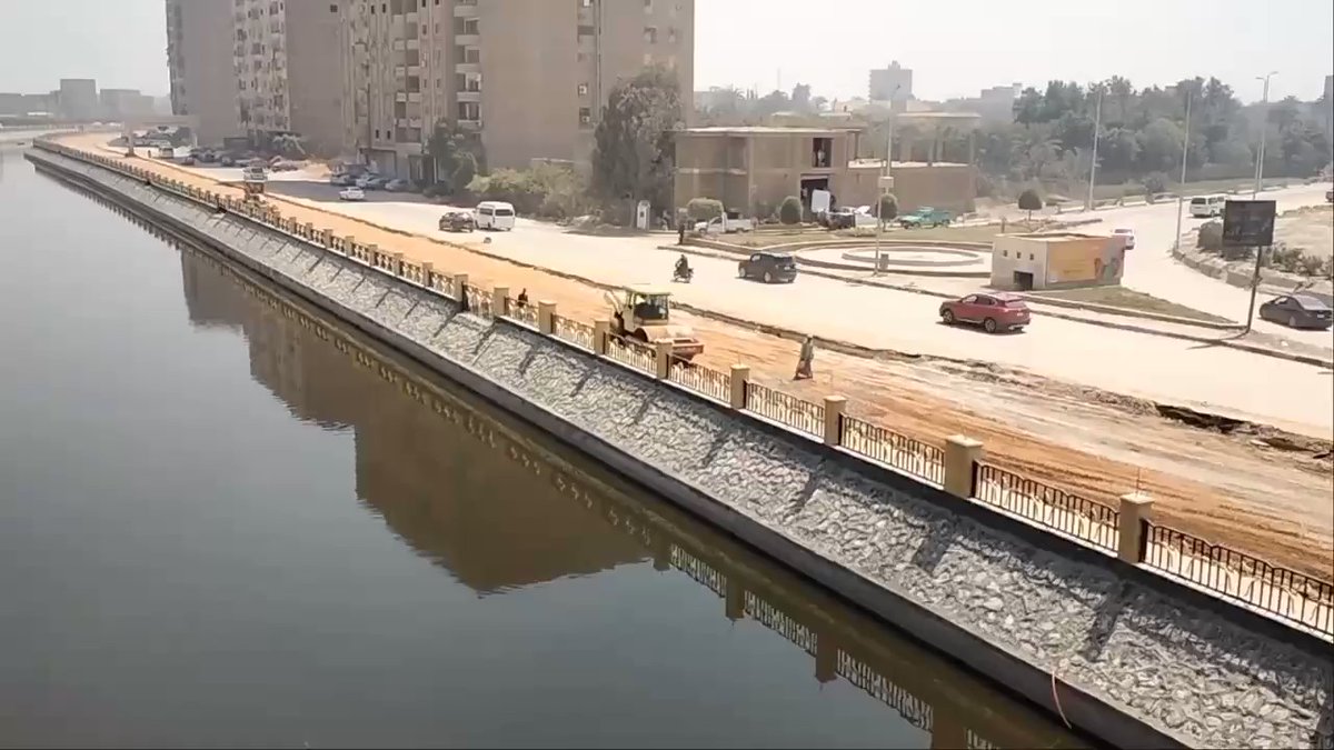 أعمال تنفيذ المرحلة الثالثة من إنشاء كورنيش ترعة المريوطية بداية من الطريق الدائري حتي مدخل قرية شبرامنت qJR5a8WnECH5naAk