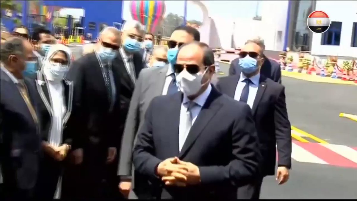 لحظة إفتتاح الرئيس عبدالفتاح السيسي لمدينة الدواء المصرية «جيتو فارما» بمحافظة القليوبية President El-Sisi vhrTPdH6t3aOLjT