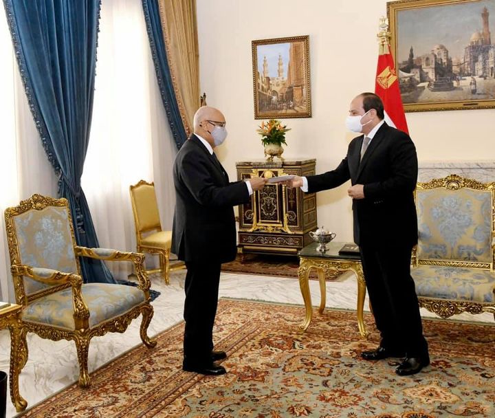 استقبل السيد الرئيس عبد الفتاح السيسي اليوم السيد زيني مولاي، وزير خارجية جمهورية مالي، وذلك بحضور السيد 44684