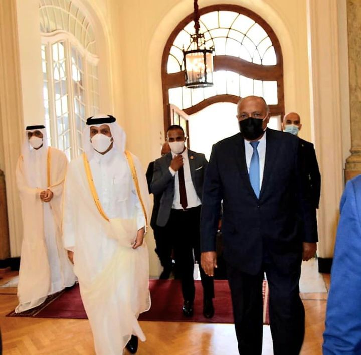 استقبل وزير الخارجية سامح شكري، اليوم ٢٥ مايو الجاري، نائب رئيس مجلس الوزراء وزير خارجية قطر 45378