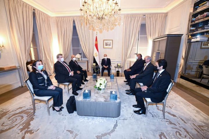 استقبل السيد الرئيس عبد الفتاح السيسي اليوم السيد إيريك ترابييه، الرئيس التنفيذي لشركة داسو للصناعات 76520