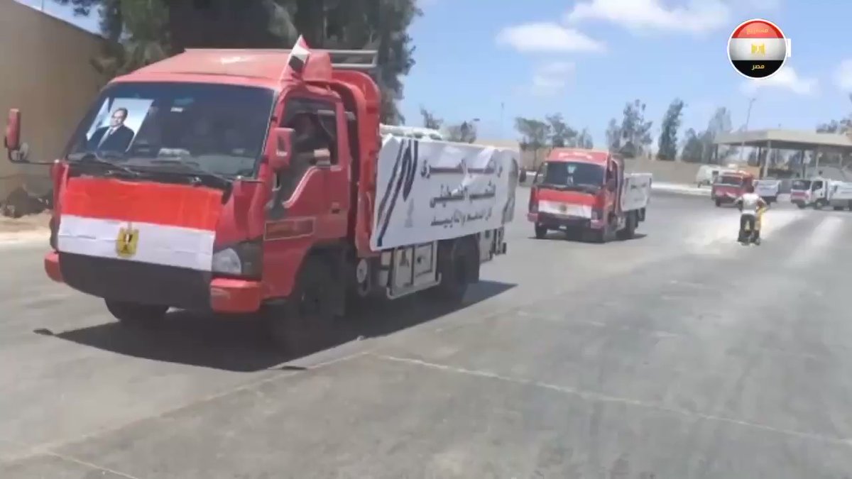 Egyptian aid convoys continue to Gaza through the Rafah crossing yI0lNZYSoHLlXla6