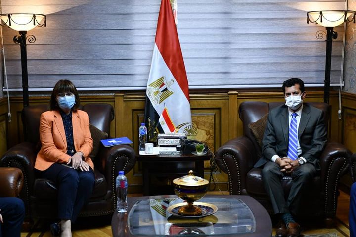 وزارة الشباب والرياضة وزير الشباب والرياضة يلتقى بالممثل المقيم للأمم المتحدة بمصر صبحي : 27475