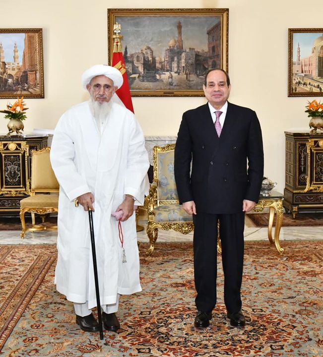 استقبل السيد الرئيس عبد الفتاح السيسي اليوم السلطان مفضل سيف الدين، سلطان طائفة البهرة بالهند، يرافقه أنجاله 54340 1