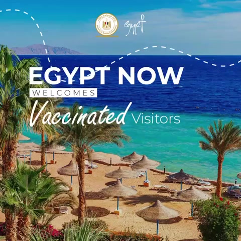 Egypt now allows vaccinated travelers who received a coronavirus vaccine that is approved by the World Health Organization and the Egyptian Drug Authority to enter the country, provided that it’s 67806