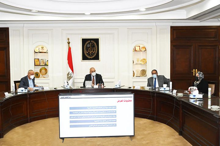 وزارة الإسكان والمرافق والمجتمعات العمرانية وزير الإسكان يتابع مشروع تنمية أراضى الساحل 71883