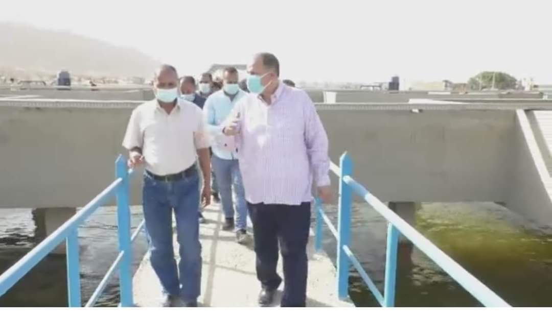 تفقد اللواء عصام سعد محافظ أسيوط محطة معالجة صرف صحي المشايعة بمركز الغنايم ضمن مشروع الصرف الصحي المتكامل