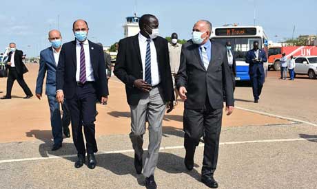 Egypt’s Minister of Irrigation and Water Resources Mohamed Abdel-Ati arrived in Juba for talks on promoting bilateral relations with South Sudan, including the field of water management, and E4gYaVcWQAE7Xfa