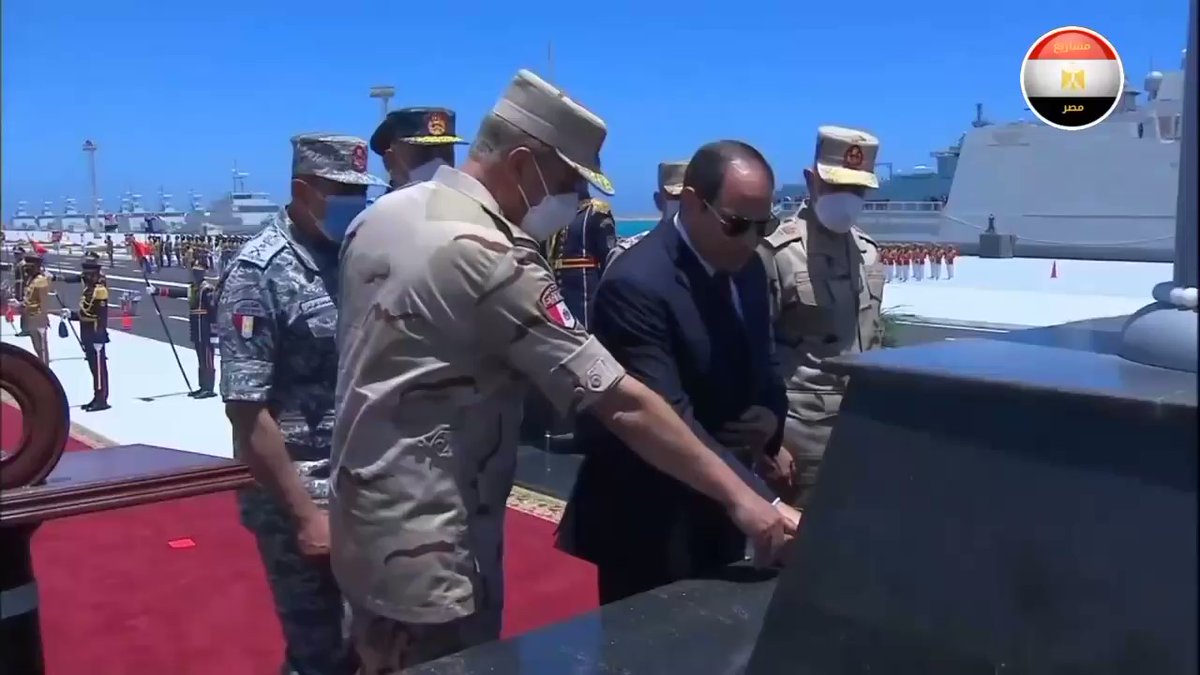 Egypt’s President Abdel-Fattah El-Sisi inaugurated the "3rd of July" The naval base is located in Gargoub area in Egypt's northwest coast which overlooks the Mediterranean Sea 0kZbrGy5D16P29 f