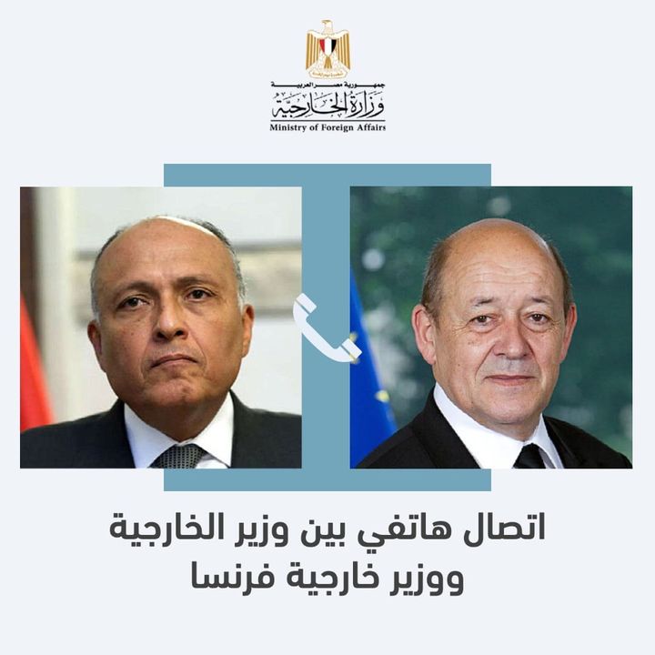وزارة الخارجية: شكري يجري اتصالاً بنظيره الفرنسي أجرى وزير الخارجية سامح شكري، 20170