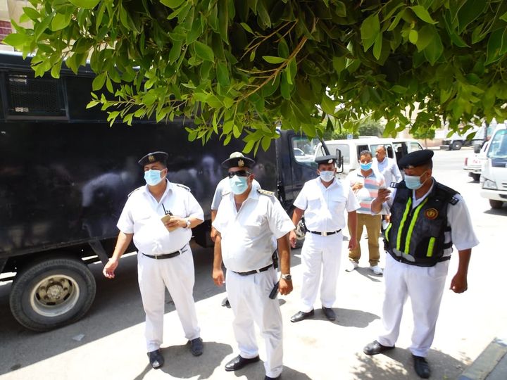 جهاز مدينة بني سويف الجديدة يشن حملة لإزالة الاشغالات وضبط المخالفات بالتعاون مع الشرطة صرح المهندس عصام 27503