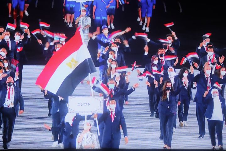 علم مصر يرفرف في سماء العاصمة اليابانية طوكيو 🇪🇬🇯🇵 لقطات من حضور البعثة المصرية في حفل افتتاح أولمبياد 28067