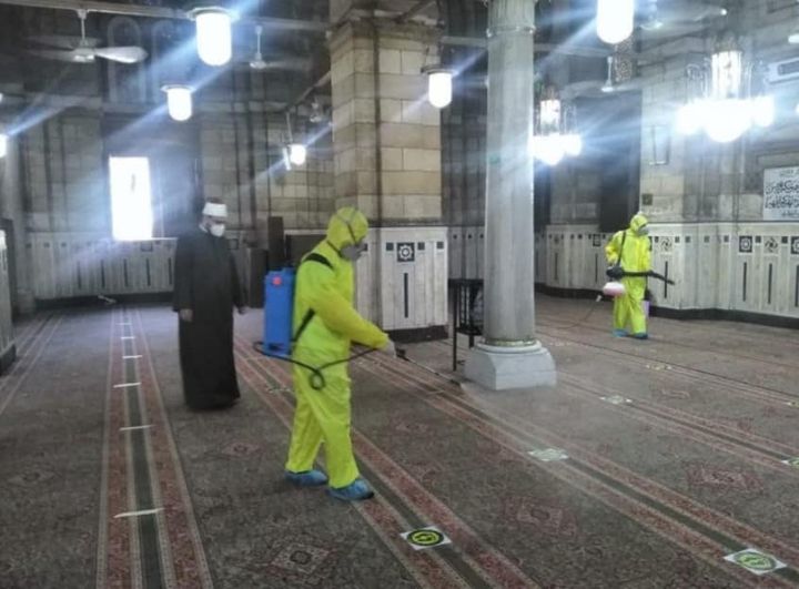 وزارة الأوقاف: بالصور: استمرار حملات النظافة والتعقيم للمساجد استعدادا لصلاة عيد الأضحى 80028