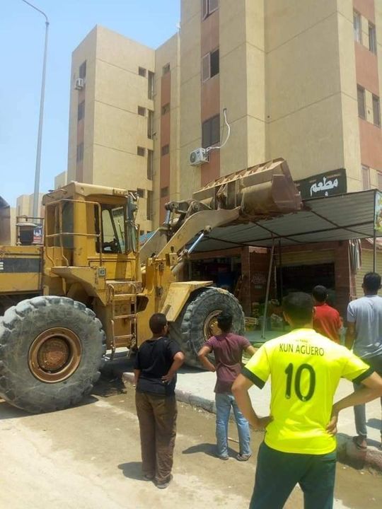 جهاز حدائق أكتوبر يشن حملة مكبرة لإزالة الإشغالات بطريق الواحات ومنطقة أبناء الجيزة صرح المهندس محمد 11279