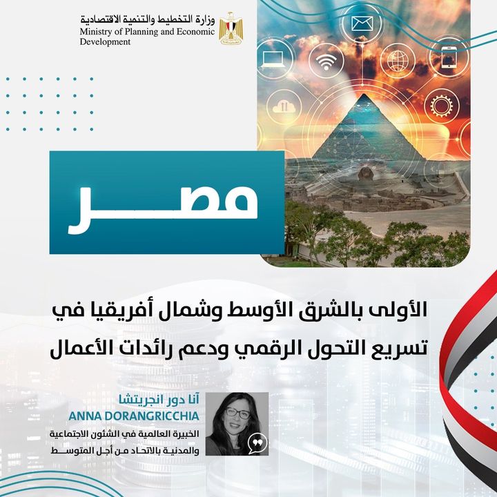 مصر 🇪🇬 الأولى بالشرق الأوسط وشمال أفريقيا في تسريع التحول الرقمي ودعم رائدات الأعمال 73514