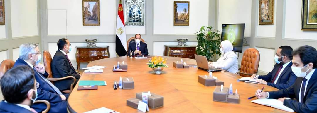 الرئيس عبد الفتاح السيسي يوجه بتطبيق حزمة كشوفات شاملة للصحة العامة للطلاب قبل بداية العام الدراسي، وذلك E87UKGXXsAE8ezs