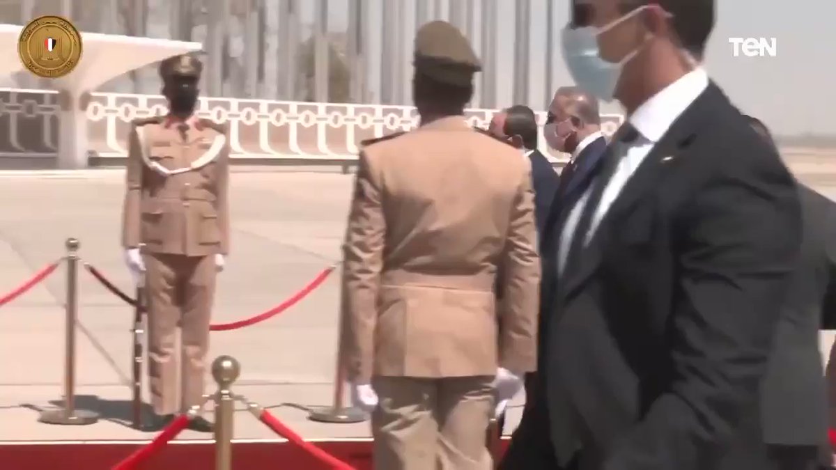 وصل الرئيس عبد الفتاح السيسي إلى العراق للمشاركة في مؤتمر "بغداد للتعاون والشراكة" N07 UHX2ikhPzMew
