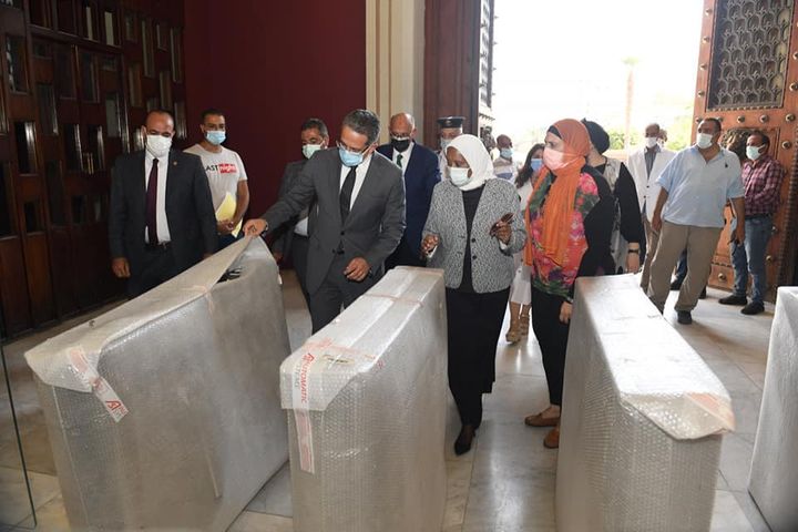 وزارة السياحة والآثار: ٧ سبتمبر ٢٠٢١ - وزير السياحة والآثار يتفقد مشروع تطوير الخدمات 30912