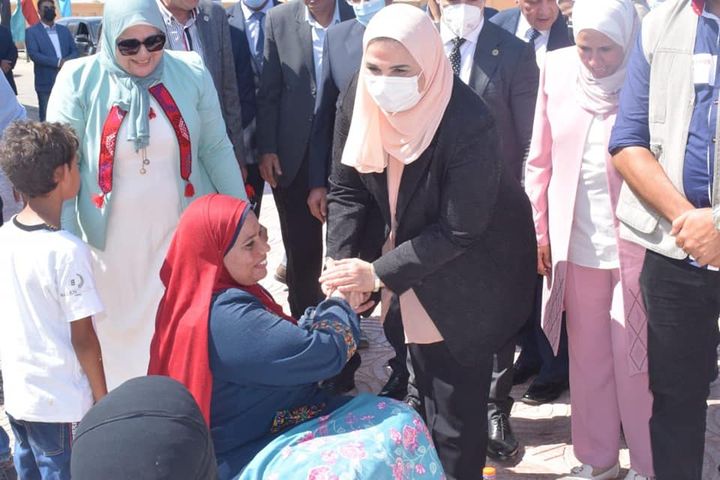 وزارة التضامن الاجتماعي: وزيرة التضامن الاجتماعي في زيارة ميدانية لشمال سيناء الرئيس وجه 49280