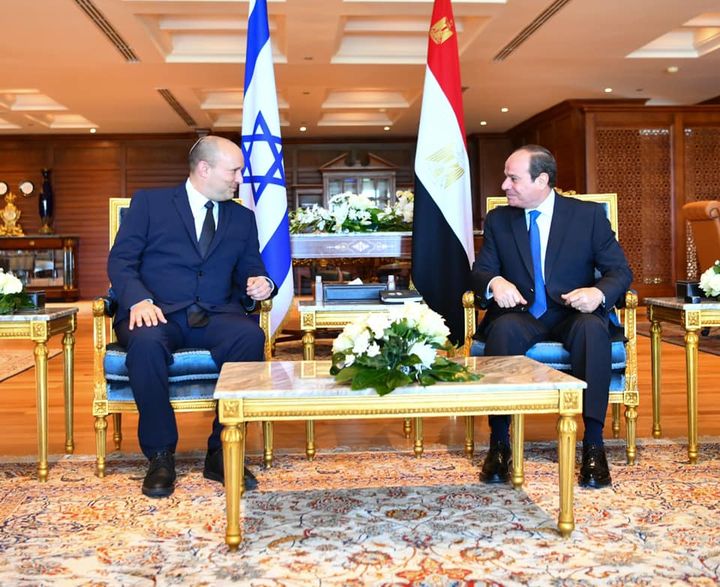 استقبل السيد الرئيس عبد الفتاح السيسي اليوم بمدينة شرم الشيخ رئيس الوزراء الإسرائيلي نفتالى بينيت وذلك 63853