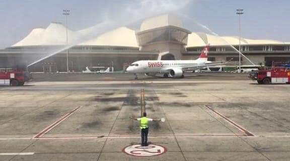 استقبل اليوم مطار شرم الشيخ الدولي أولي رحلات شركة الخطوط السويسرية swiss air بعد توقف دام لأكثر من خمس سنوات، E cm7UpXEAEbMEf