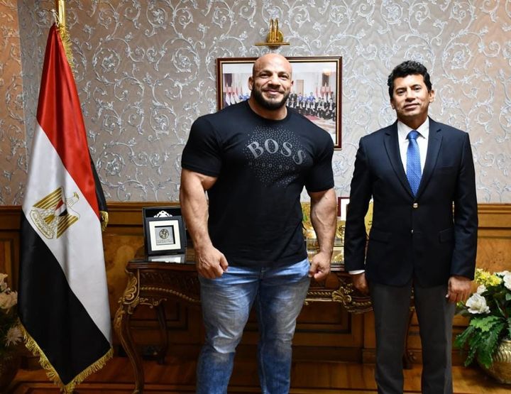 وزارة الشباب والرياضة: وزير الرياضة يهنيء بيج رامي بالفوز بلقب مستر أولمبيا للعام الثاني على 43429